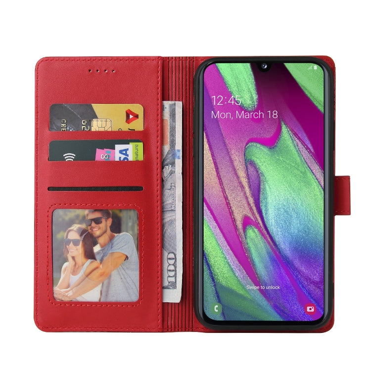 For Samsung Galaxy A40 GQUTROBE Skin Feel Magnetic Leather Phone Case