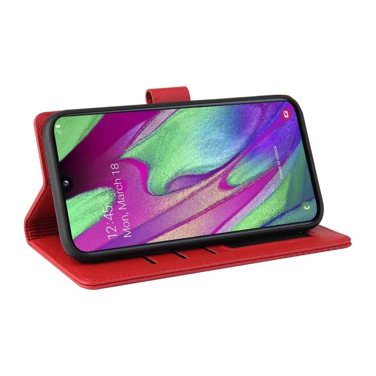 For Samsung Galaxy A40 GQUTROBE Skin Feel Magnetic Leather Phone Case