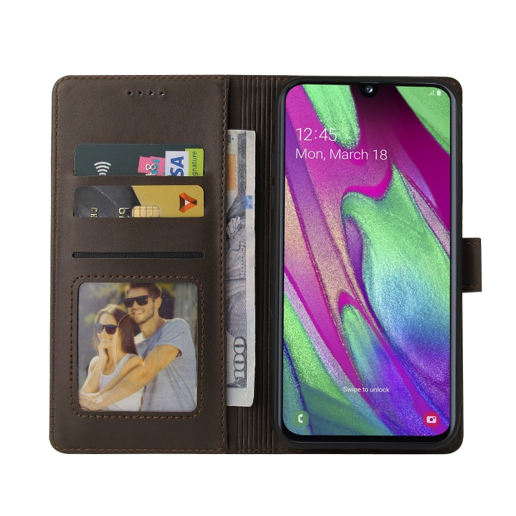 For Samsung Galaxy A40 GQUTROBE Skin Feel Magnetic Leather Phone Case