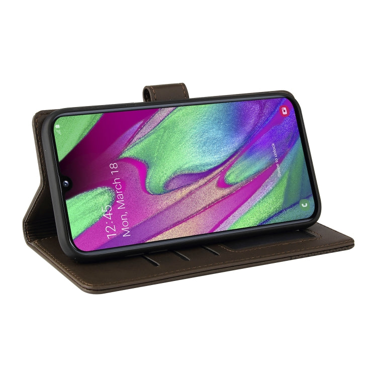For Samsung Galaxy A40 GQUTROBE Skin Feel Magnetic Leather Phone Case