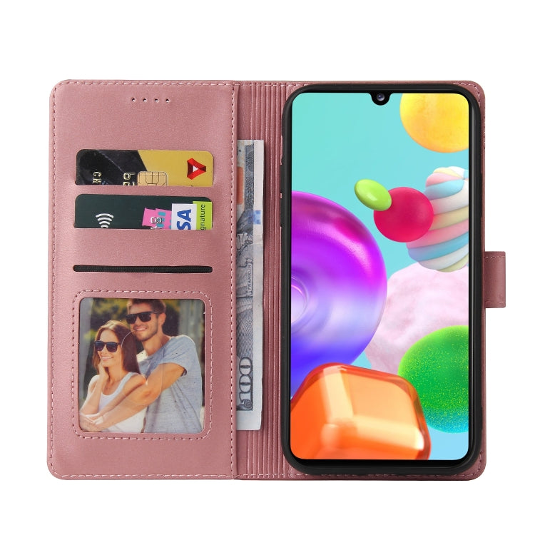 For Samsung Galaxy A41 GQUTROBE Skin Feel Magnetic Leather Phone Case