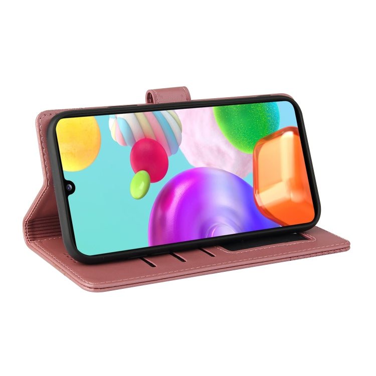 For Samsung Galaxy A41 GQUTROBE Skin Feel Magnetic Leather Phone Case