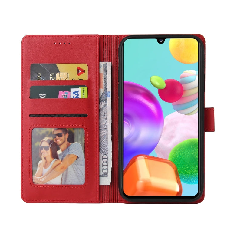 For Samsung Galaxy A41 GQUTROBE Skin Feel Magnetic Leather Phone Case