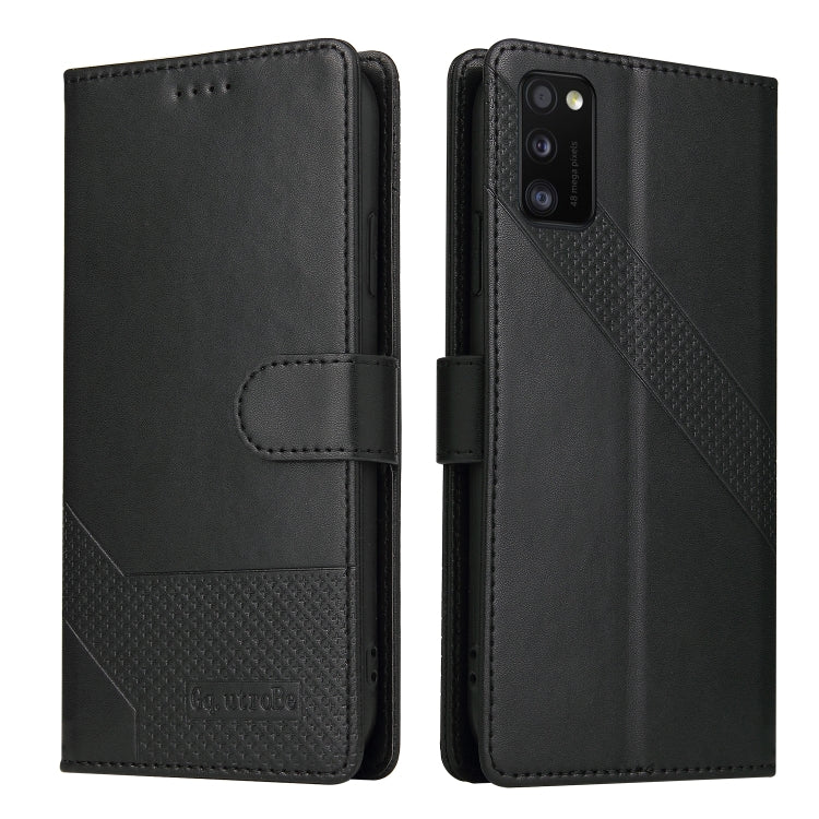 For Samsung Galaxy A41 GQUTROBE Skin Feel Magnetic Leather Phone Case