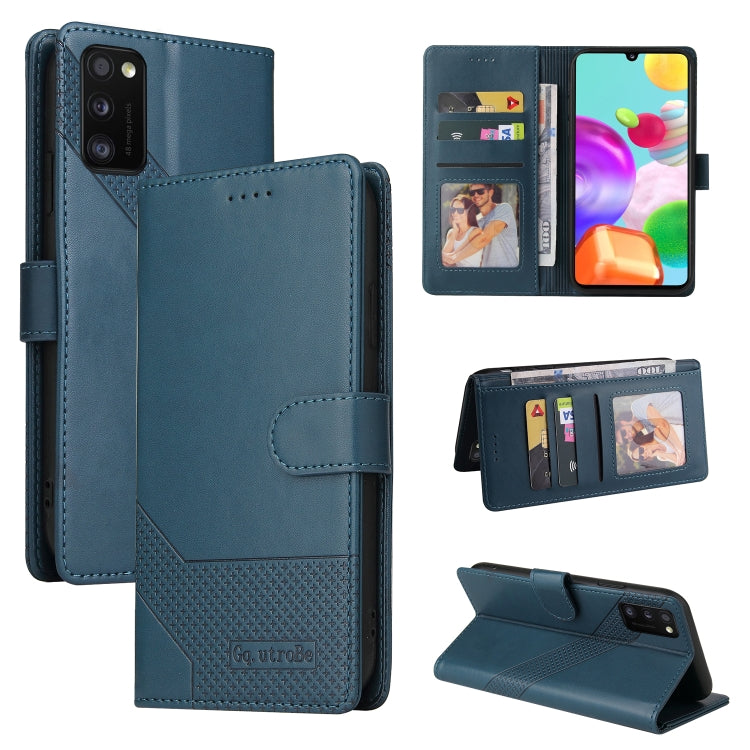 For Samsung Galaxy A41 GQUTROBE Skin Feel Magnetic Leather Phone Case