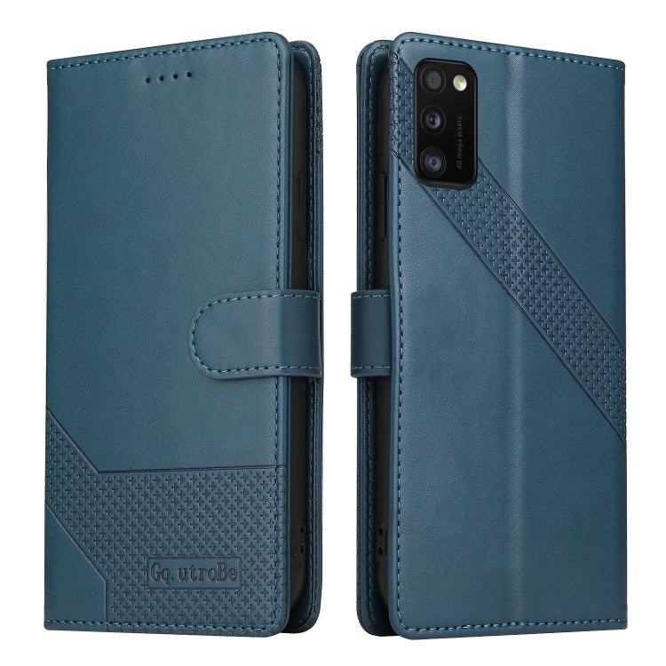 For Samsung Galaxy A41 GQUTROBE Skin Feel Magnetic Leather Phone Case