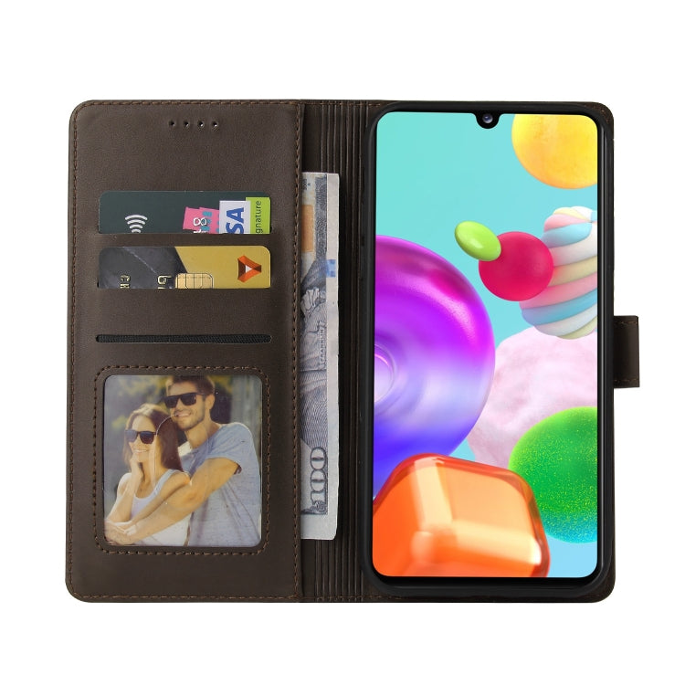 For Samsung Galaxy A41 GQUTROBE Skin Feel Magnetic Leather Phone Case