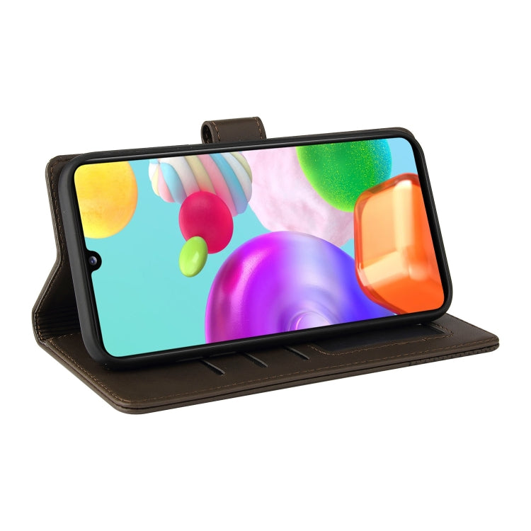 For Samsung Galaxy A41 GQUTROBE Skin Feel Magnetic Leather Phone Case