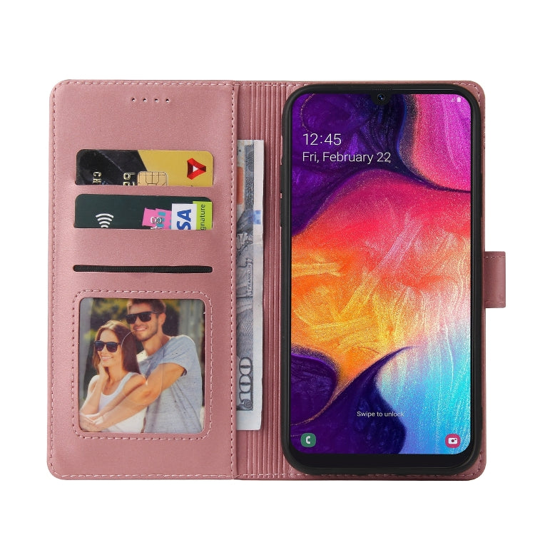 For Samsung Galaxy A50 GQUTROBE Skin Feel Magnetic Leather Phone Case