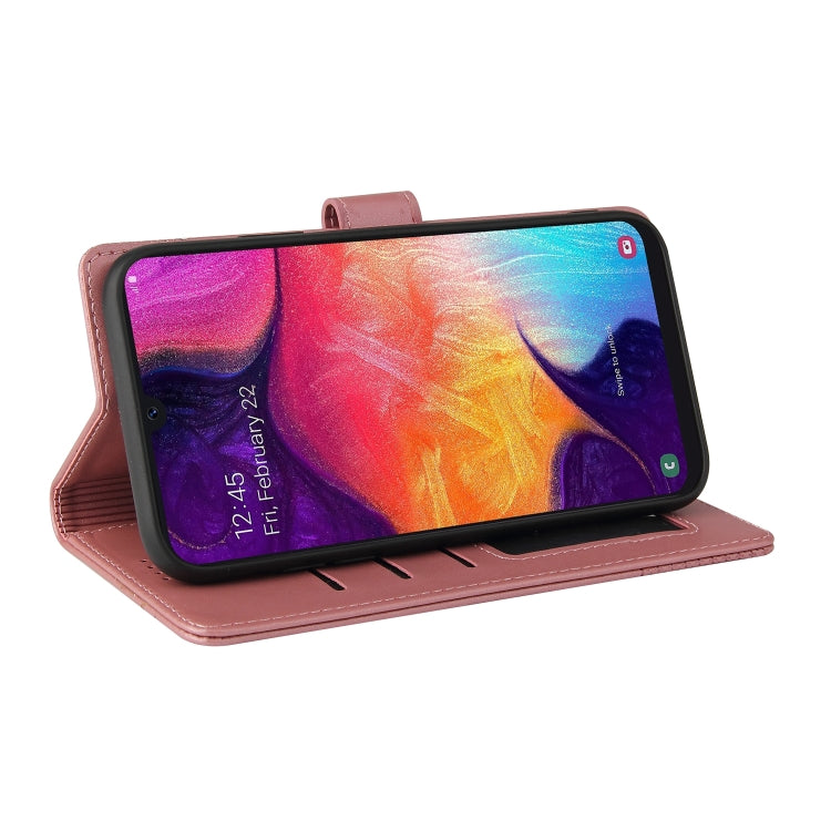 For Samsung Galaxy A50 GQUTROBE Skin Feel Magnetic Leather Phone Case