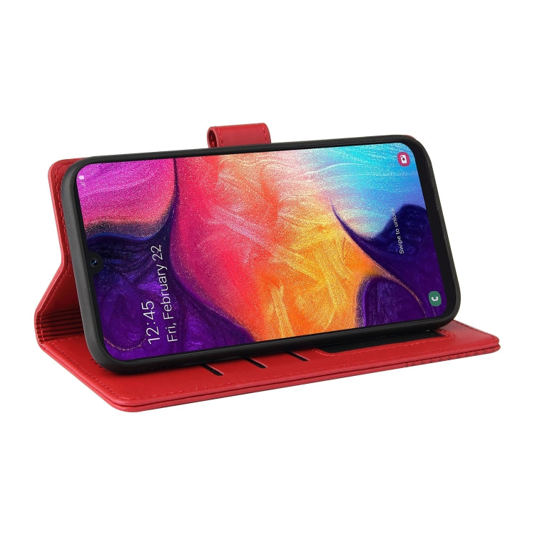 For Samsung Galaxy A50 GQUTROBE Skin Feel Magnetic Leather Phone Case