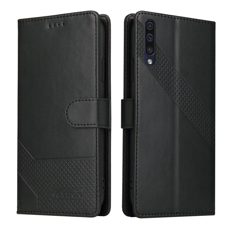 For Samsung Galaxy A50 GQUTROBE Skin Feel Magnetic Leather Phone Case