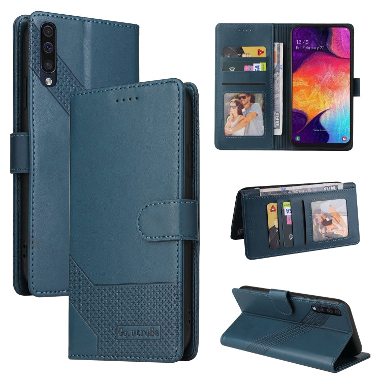 For Samsung Galaxy A50 GQUTROBE Skin Feel Magnetic Leather Phone Case