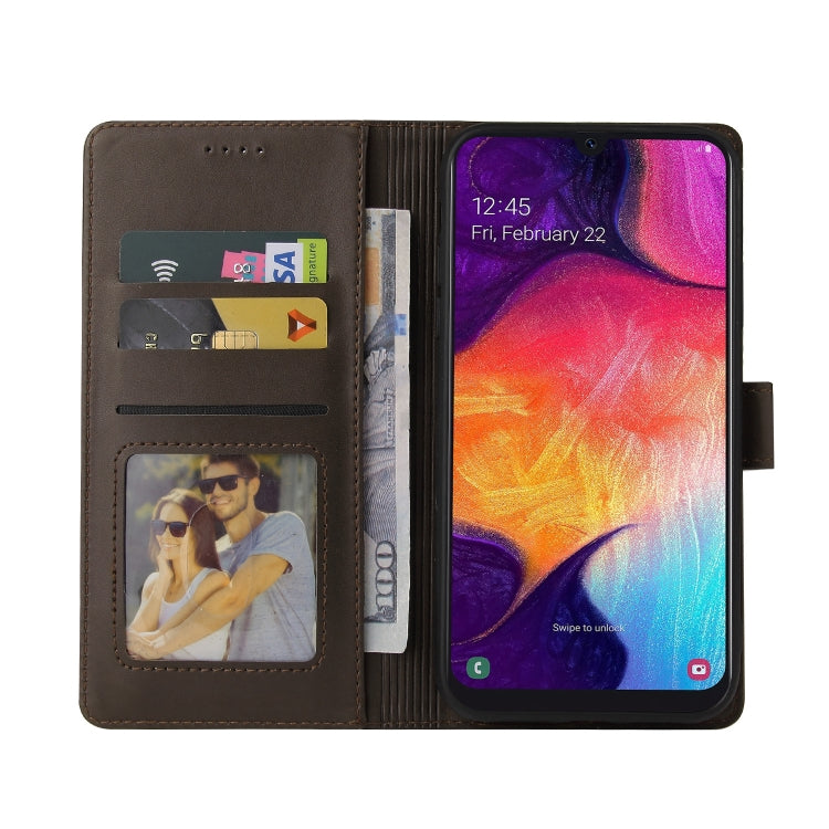 For Samsung Galaxy A50 GQUTROBE Skin Feel Magnetic Leather Phone Case