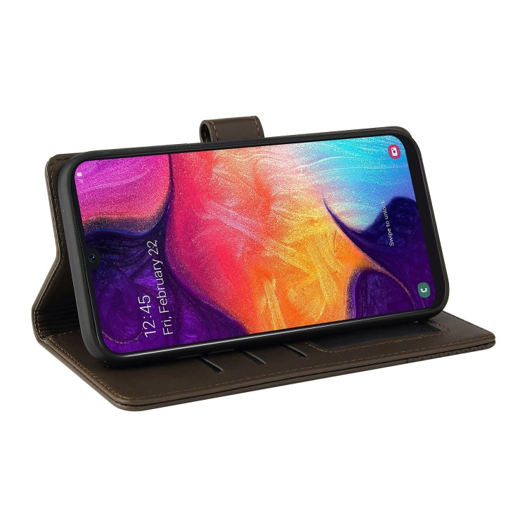 For Samsung Galaxy A50 GQUTROBE Skin Feel Magnetic Leather Phone Case