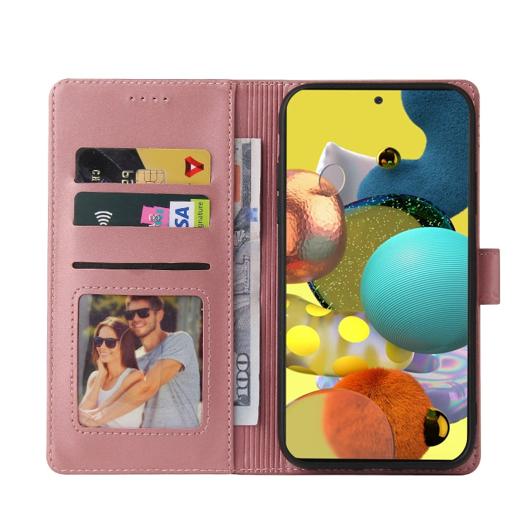 For Samsung Galaxy A51 4G GQUTROBE Skin Feel Magnetic Leather Phone Case