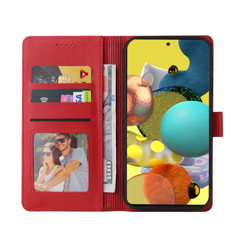 For Samsung Galaxy A51 4G GQUTROBE Skin Feel Magnetic Leather Phone Case