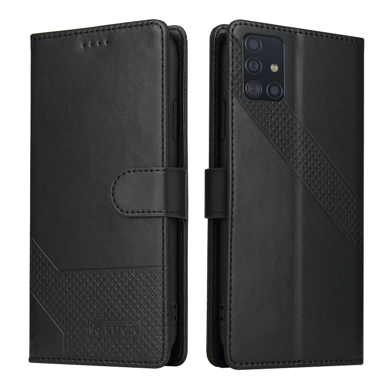 For Samsung Galaxy A51 4G GQUTROBE Skin Feel Magnetic Leather Phone Case