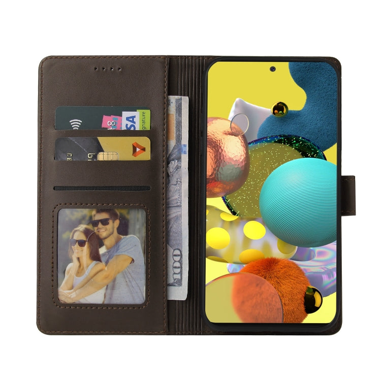 For Samsung Galaxy A51 4G GQUTROBE Skin Feel Magnetic Leather Phone Case