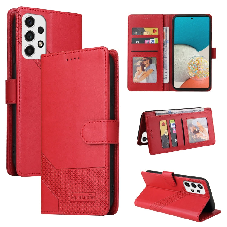 For Samsung Galaxy A53 5G GQUTROBE Skin Feel Magnetic Leather Phone Case