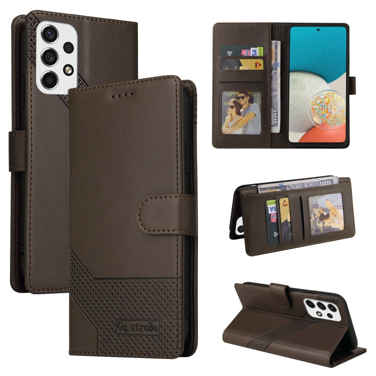 For Samsung Galaxy A53 5G GQUTROBE Skin Feel Magnetic Leather Phone Case