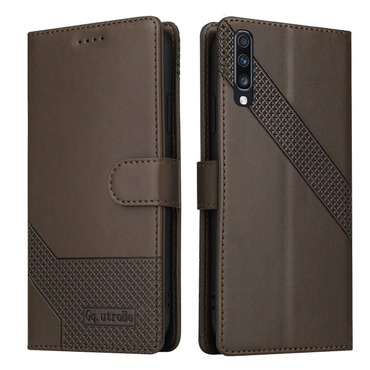 For Samsung Galaxy A70 GQUTROBE Skin Feel Magnetic Leather Phone Case