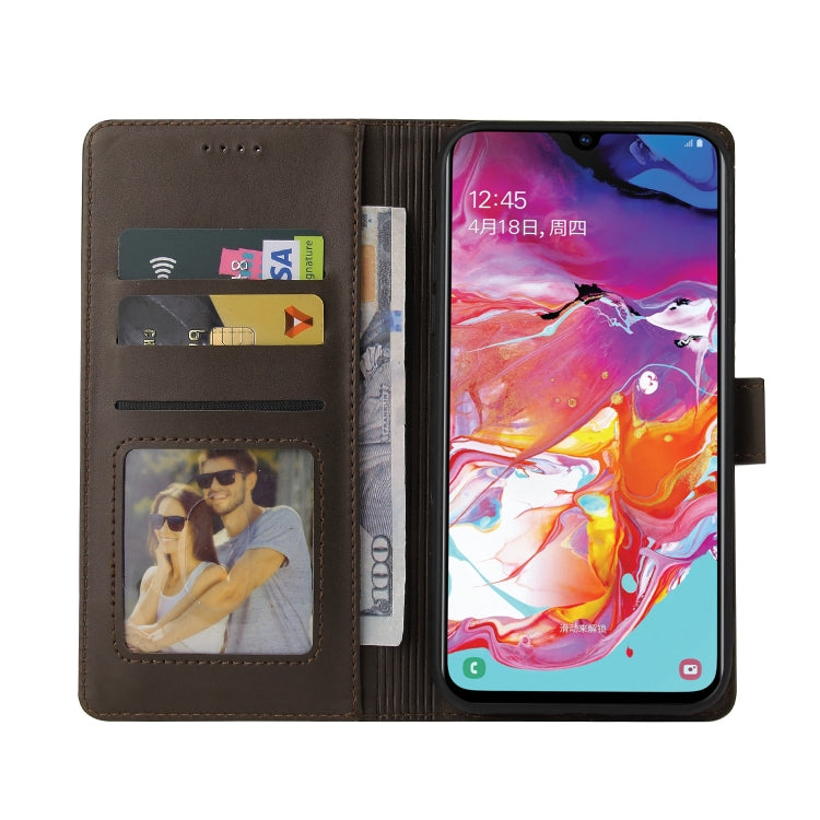 For Samsung Galaxy A70 GQUTROBE Skin Feel Magnetic Leather Phone Case