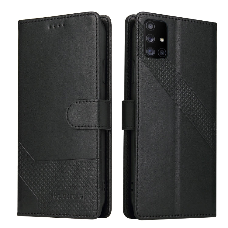 For Samsung Galaxy A71 4G GQUTROBE Skin Feel Magnetic Leather Phone Case