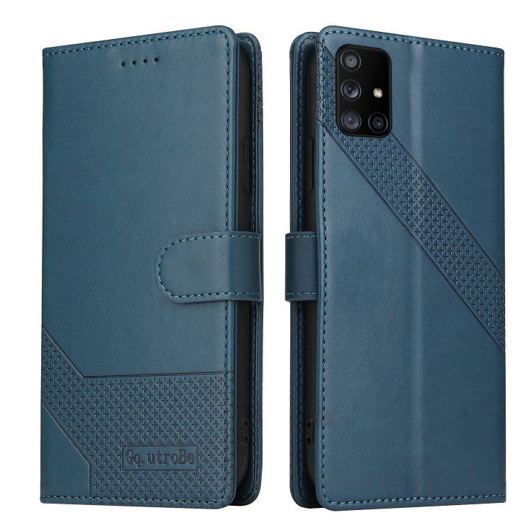For Samsung Galaxy A71 4G GQUTROBE Skin Feel Magnetic Leather Phone Case