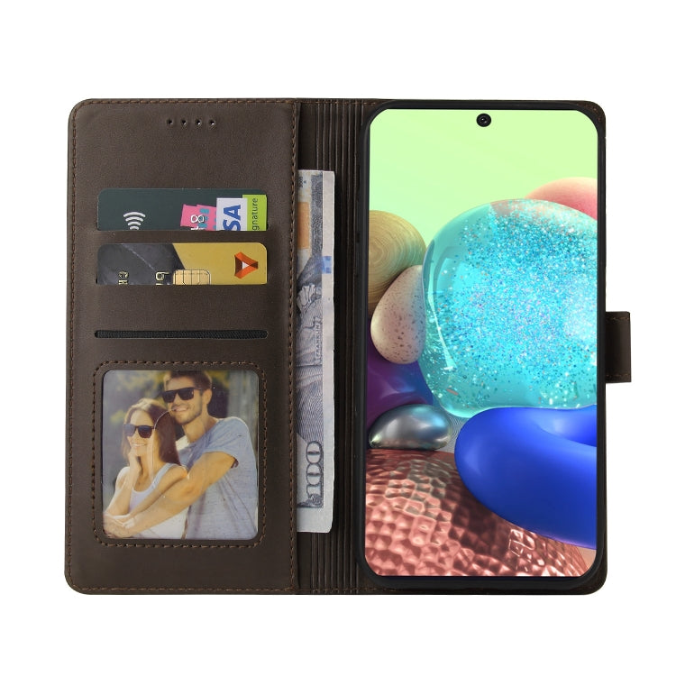 For Samsung Galaxy A71 4G GQUTROBE Skin Feel Magnetic Leather Phone Case