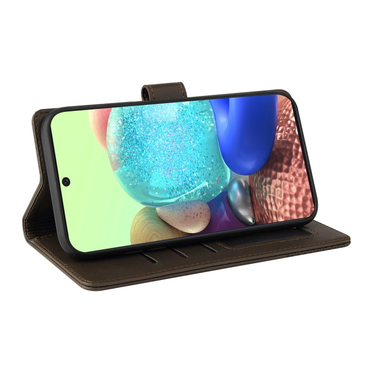 For Samsung Galaxy A71 4G GQUTROBE Skin Feel Magnetic Leather Phone Case