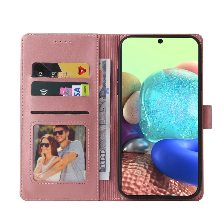 For Samsung Galaxy A71 5G GQUTROBE Skin Feel Magnetic Leather Phone Case