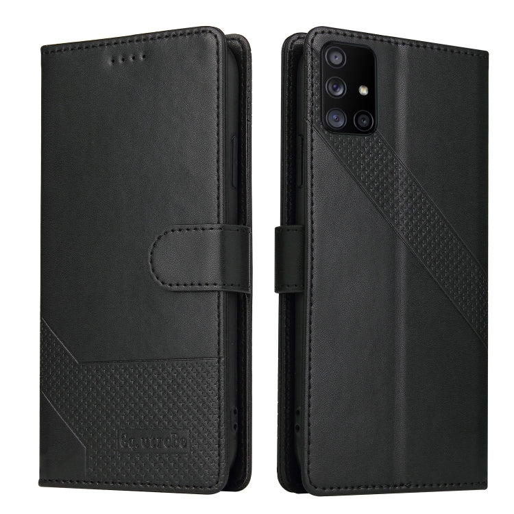 For Samsung Galaxy A71 5G GQUTROBE Skin Feel Magnetic Leather Phone Case