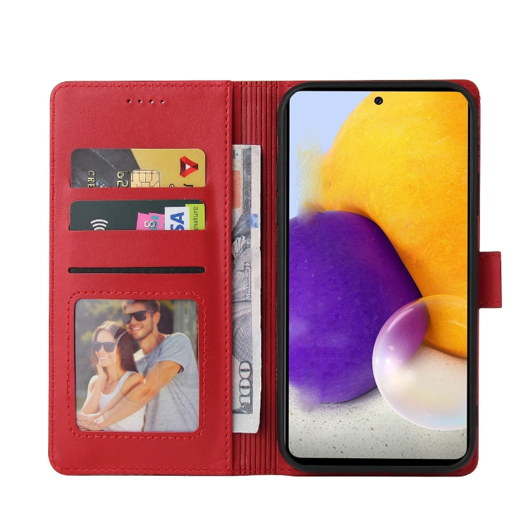 For Samsung Galaxy A72 5G / 4G GQUTROBE Skin Feel Magnetic Leather Phone Case