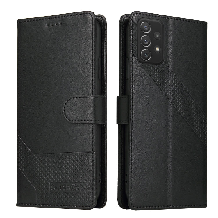 For Samsung Galaxy A72 5G / 4G GQUTROBE Skin Feel Magnetic Leather Phone Case
