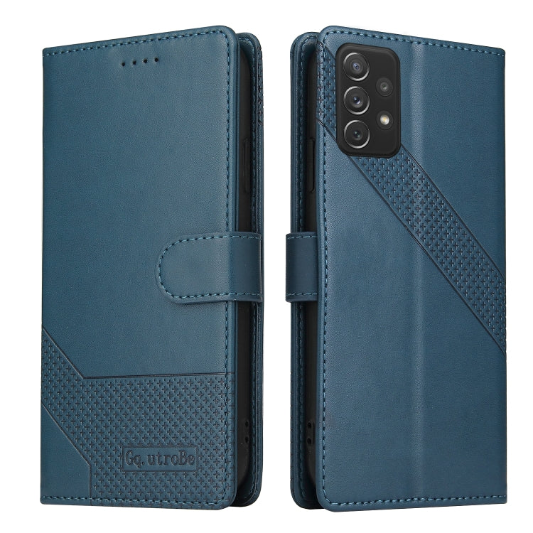 For Samsung Galaxy A72 5G / 4G GQUTROBE Skin Feel Magnetic Leather Phone Case
