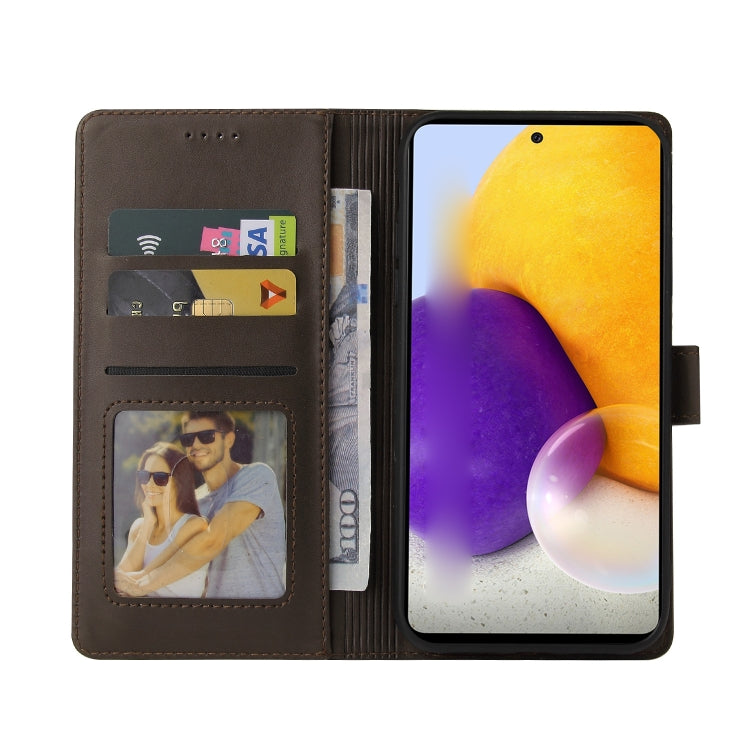 For Samsung Galaxy A72 5G / 4G GQUTROBE Skin Feel Magnetic Leather Phone Case