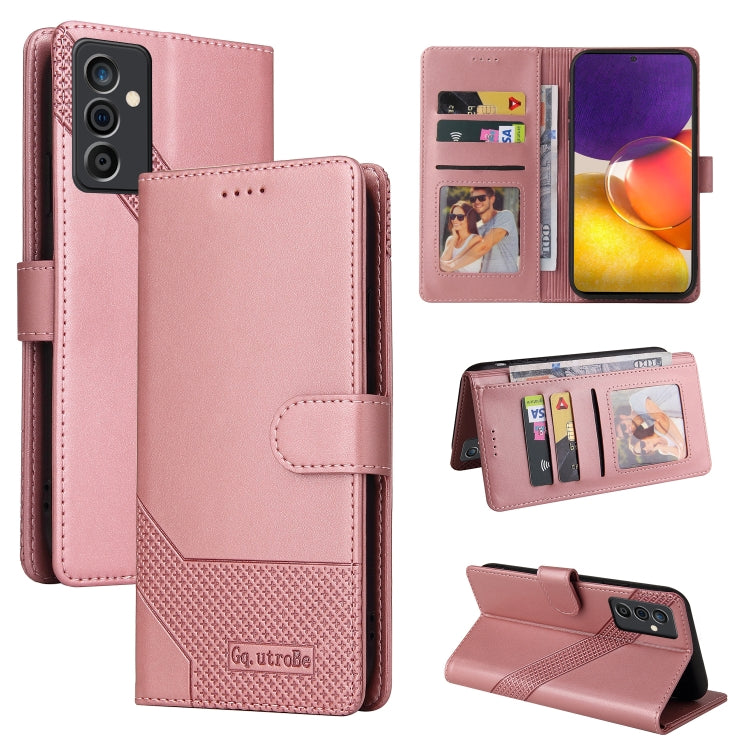 For Samsung Galaxy A82 5G GQUTROBE Skin Feel Magnetic Leather Phone Case