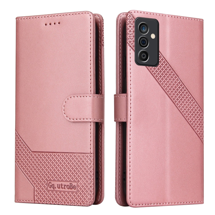 For Samsung Galaxy A82 5G GQUTROBE Skin Feel Magnetic Leather Phone Case