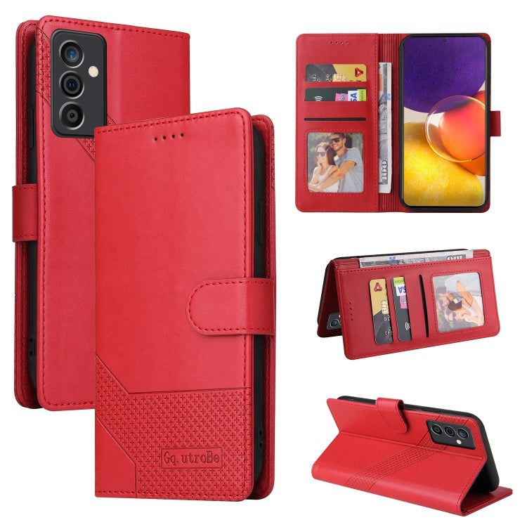 For Samsung Galaxy A82 5G GQUTROBE Skin Feel Magnetic Leather Phone Case
