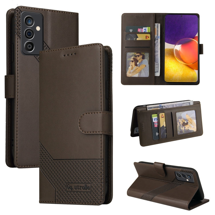 For Samsung Galaxy A82 5G GQUTROBE Skin Feel Magnetic Leather Phone Case