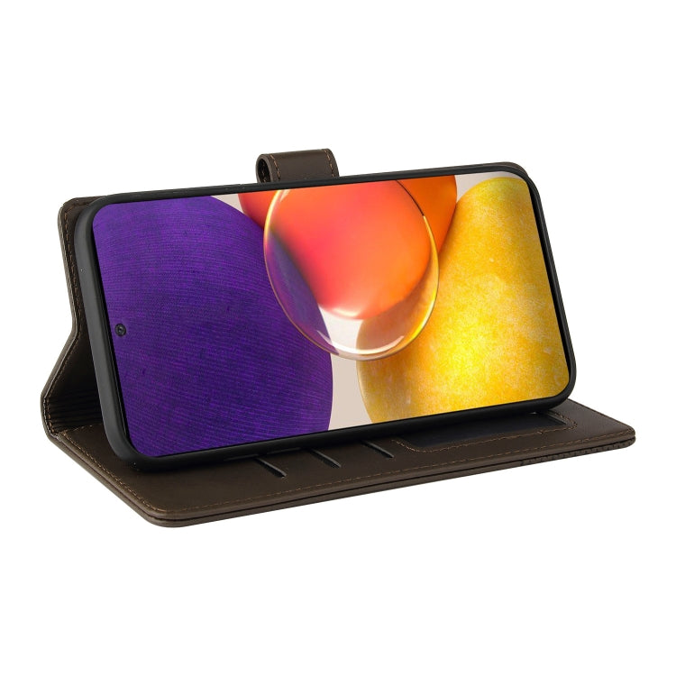 For Samsung Galaxy A82 5G GQUTROBE Skin Feel Magnetic Leather Phone Case