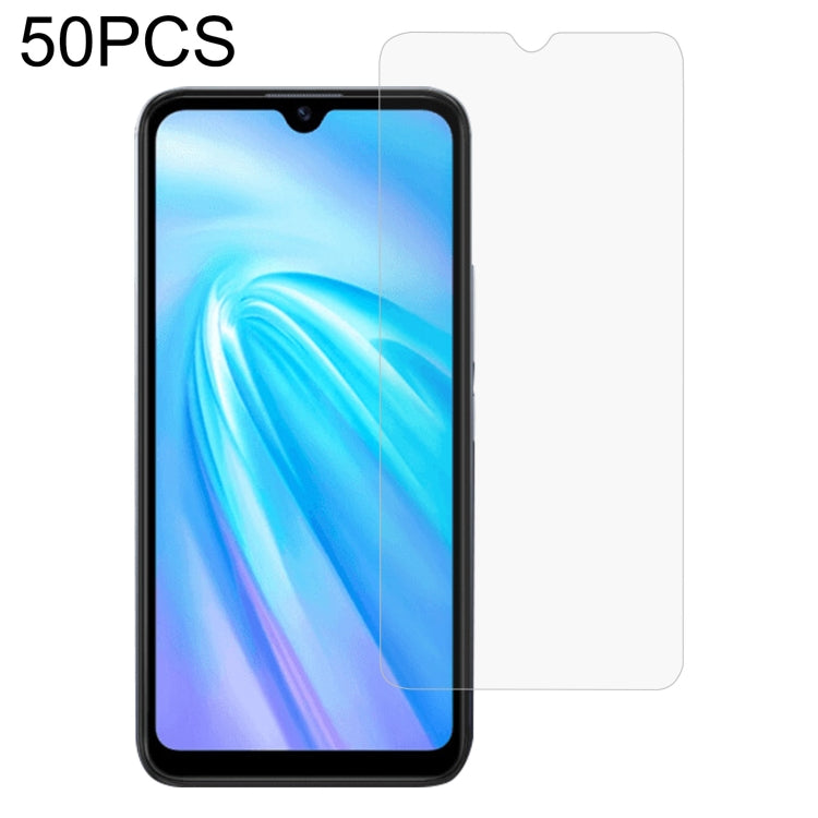 50 PCS 0.26mm 9H 2.5D Tempered Glass Film For Itel L6006