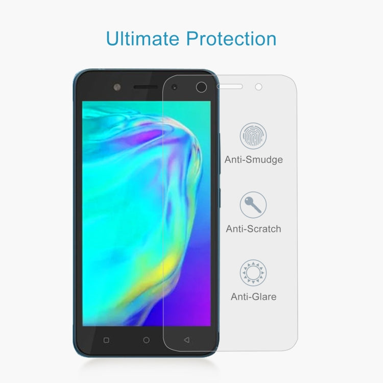 50 PCS 0.26mm 9H 2.5D Tempered Glass Film For Itel A17