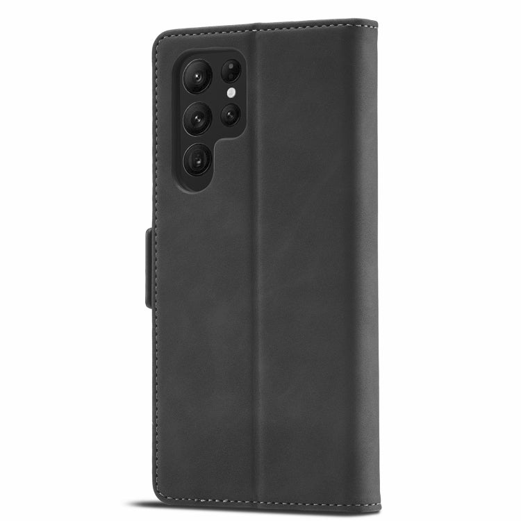 For Samsung Galaxy S22 Ultra 5G Forwenw Dual-side Buckle Leather Phone Case