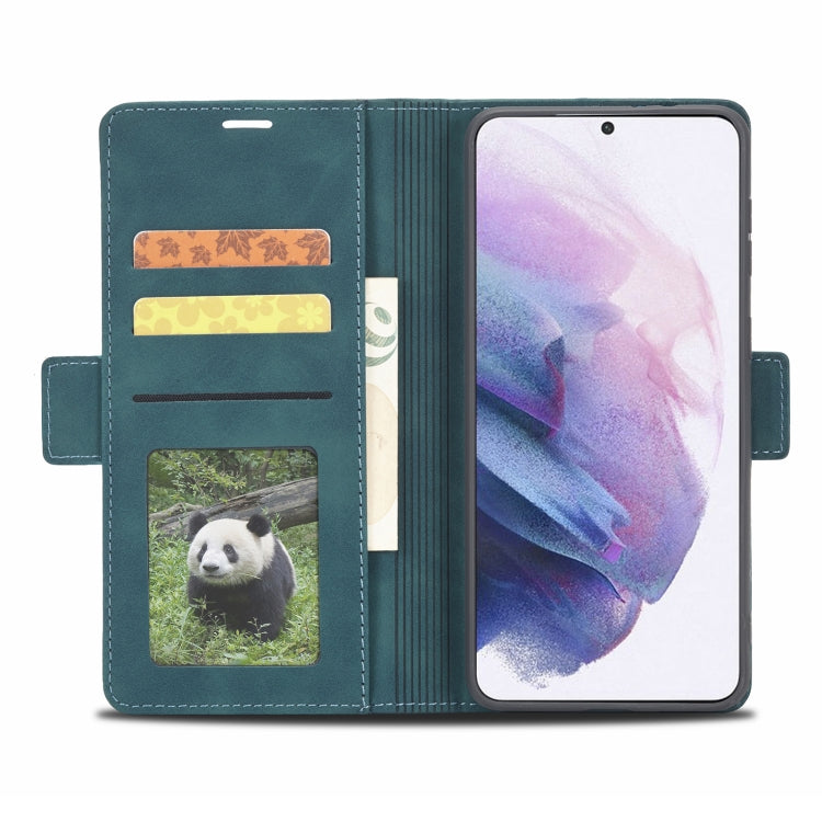 For Samsung Galaxy S21 5G Forwenw Dual-side Buckle Leather Phone Case