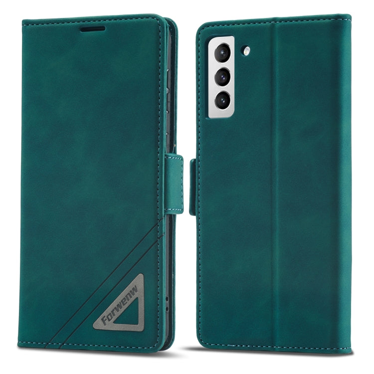 For Samsung Galaxy S21+ 5G Forwenw Dual-side Buckle Leather Phone Case