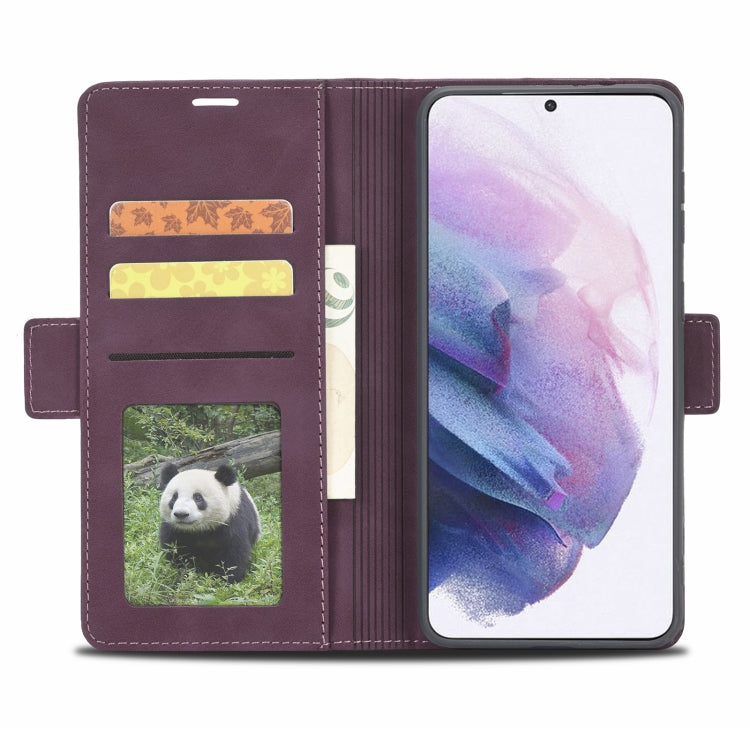 For Samsung Galaxy S21+ 5G Forwenw Dual-side Buckle Leather Phone Case