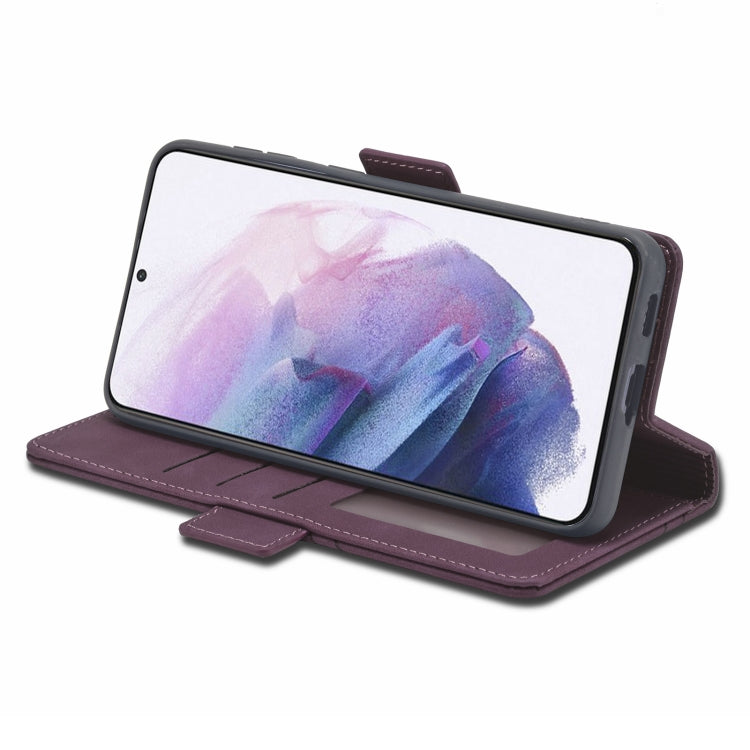 For Samsung Galaxy S21+ 5G Forwenw Dual-side Buckle Leather Phone Case
