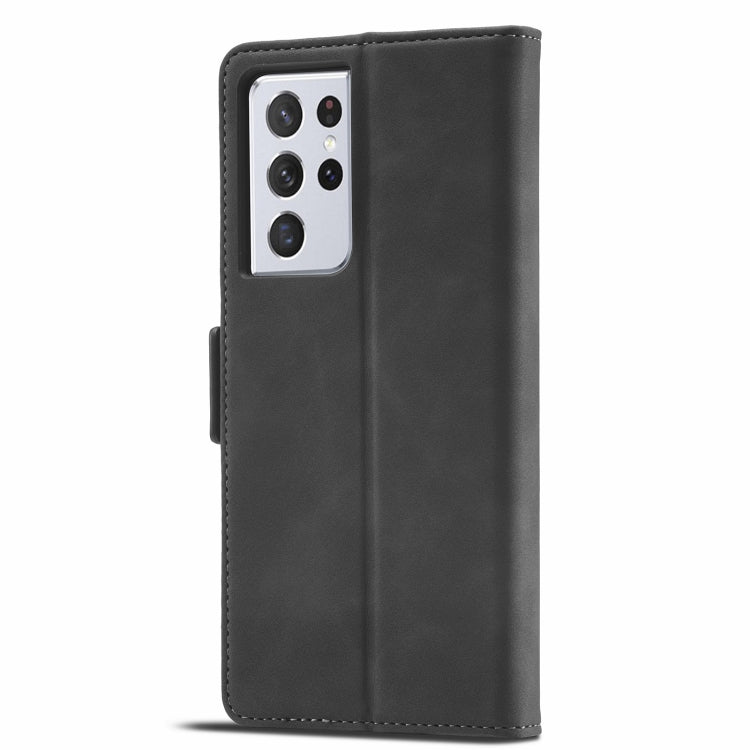 For Samsung Galaxy S21 Ultra 5G Forwenw Dual-side Buckle Leather Phone Case